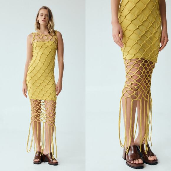 Third Form Dresses & Skirts - Third Form Net Mesh Tank‎ Layered Dress US 4 Statement Street LA
